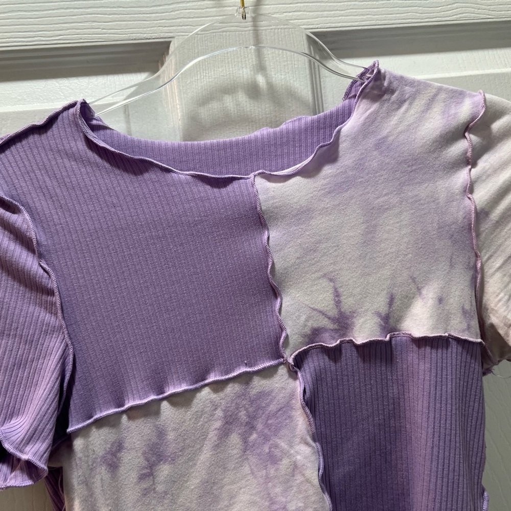 Patchwork Purple Women's Top